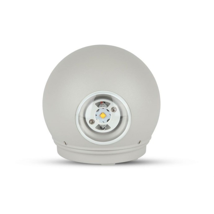 4W LED Wall Light Grey Body Round IP65 3000K 4W LED Wall Light Grey Body Round IP65 3000K