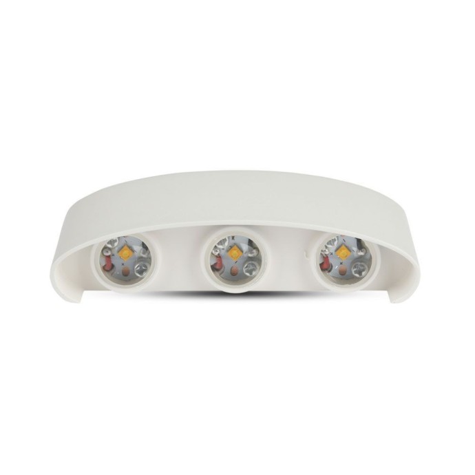 6W LED Wall Light Sand White IP54 3000K 6W LED Wall Light Sand White IP54 3000K