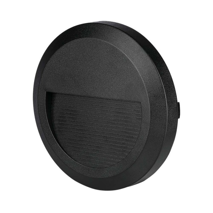 2W LED Step Light Black Body Round 4000K 2W LED Step Light Black Body Round 4000K