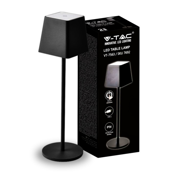 2W Table Lamp Black Body IP54 3000K 2W Table Lamp Black Body IP54 3000K