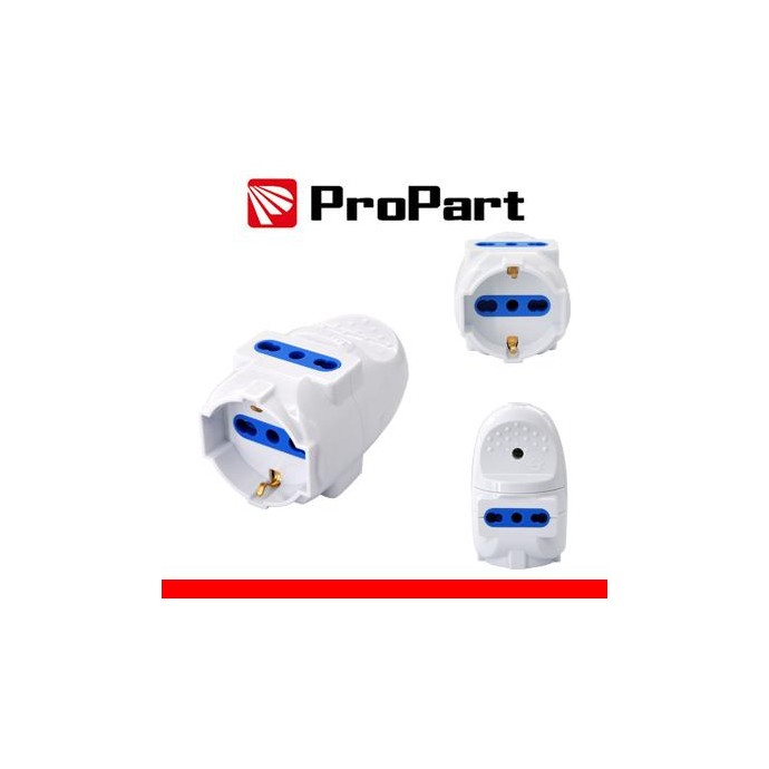 Multipresa volante Schuko/Bipasso 3 posti Multipresa volante Schuko/Bipasso 3 posti