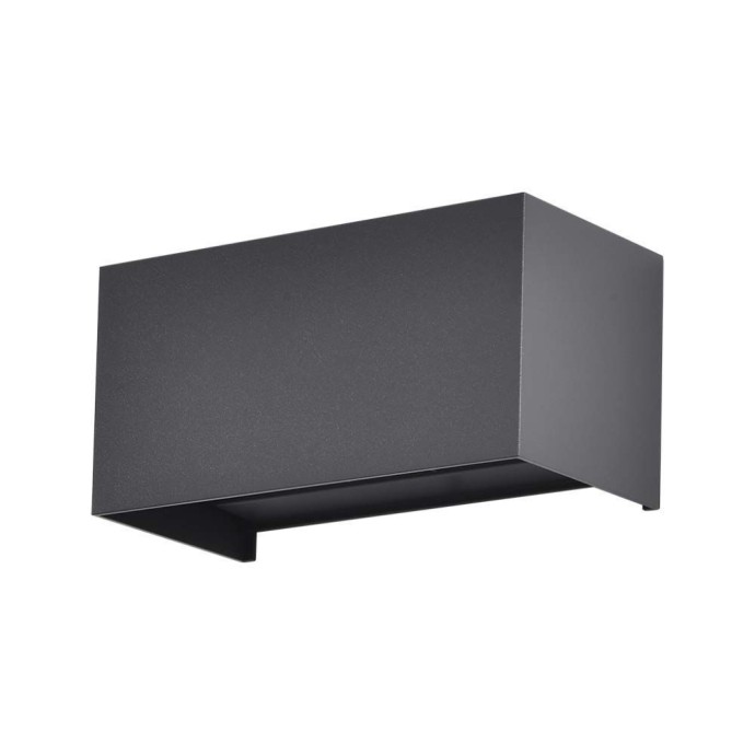 Rectangular LED Wall Lamp 24W 110LM/W with Double Adjustable Light Beam Black Color 3000K IP65 Rectangular LED Wall Lamp 24W 110LM/W with Double Adjustable Light Beam Black Color 3000K IP65