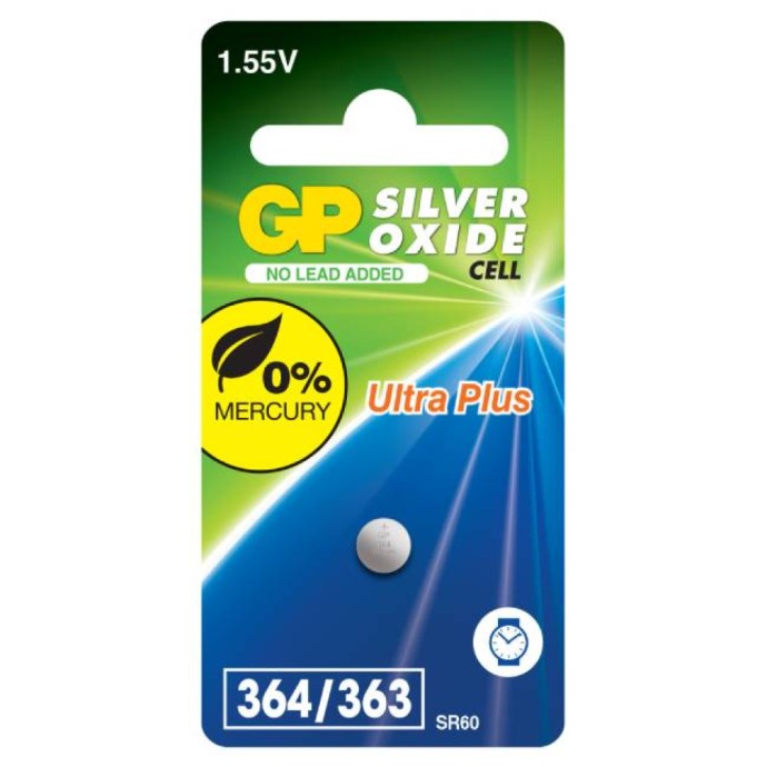 Batteria all'Ossido d'Argento 364F / 363 / SR621SW (Blister 1 Pezzo) Batteria all'Ossido d'Argento 364F / 363 / SR621SW (Blister 1 Pezzo)