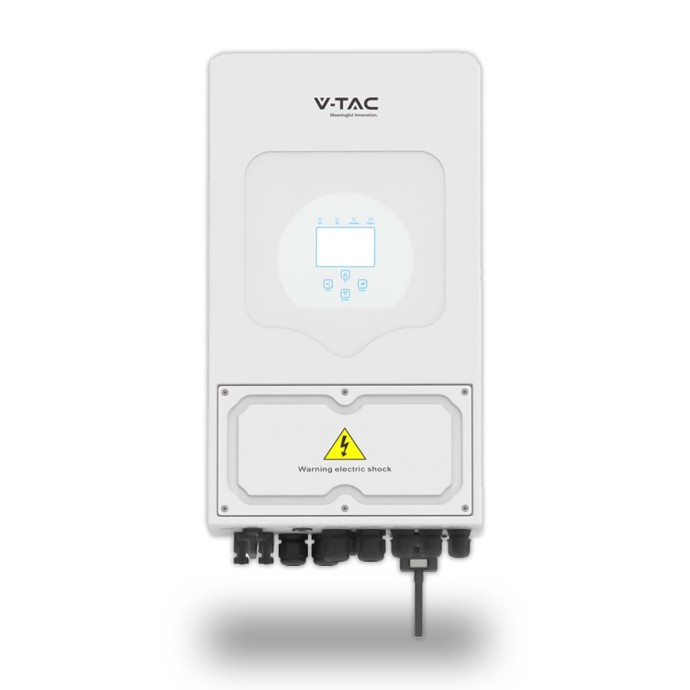 Inverter Fotovoltaico Deye Monofase Ibrido On-Grid/Off-Grid 6kW, Doppio MPPT, CEI 0-21, Schermo LCD Touch, WiFi e TA Inclusi, Ga
