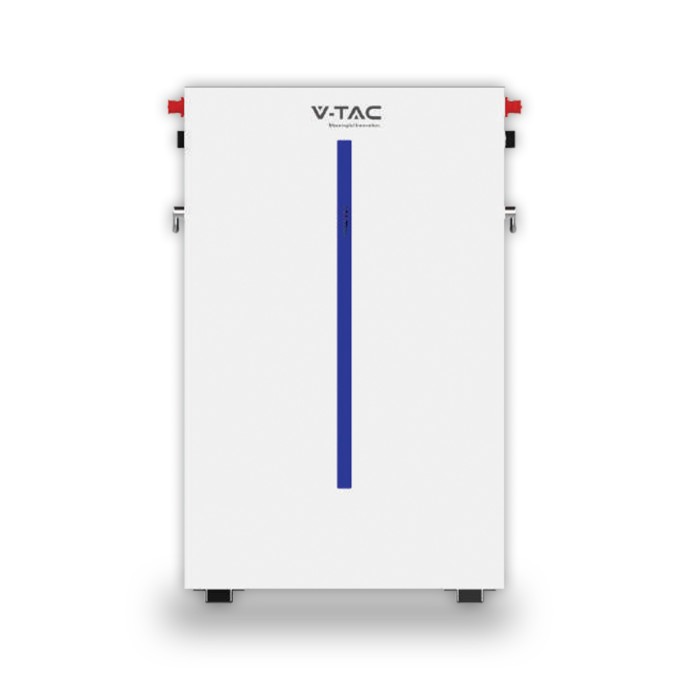 Batteria di Accumulo 6.14kWh al Litio-Ferro-Fosfato LiFePO4 BMS Integrato per Inverter Fotovoltaici CEI 0-21 51.2V 120Ah Garanzi