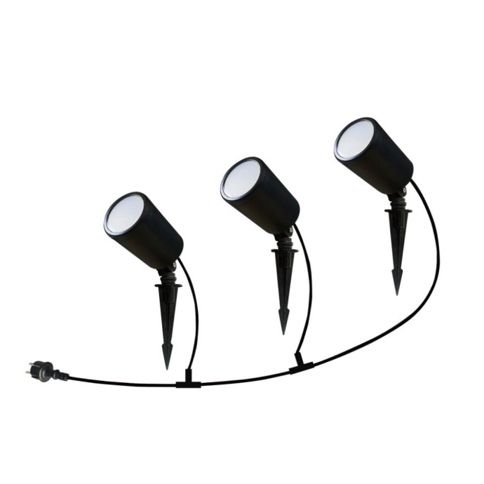 LED Spike 3*7W RGB Black Body IP65 LED Spike 3*7W RGB Black Body IP65