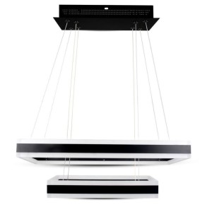 113W Soft Light Chandelier Dimmable Black 3000K
