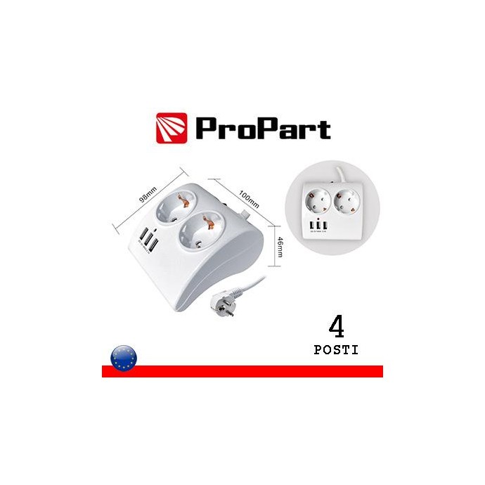 Multipresa da tavolo 2pos Schuko + 3 USB spina Schuko +inter Multipresa da tavolo 2pos Schuko + 3 USB spina Schuko +inter