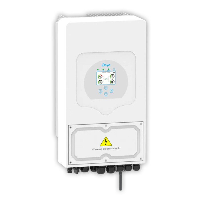 Inverter Fotovoltaico Deye Monofase Ibrido On-Grid/Off-Grid 3.6kW, Doppio MPPT, CEI 0-21, Schermo LCD Touch, WiFi e TA Inclusi, Inverter Fotovoltaico Deye Monofase Ibrido On-Grid/Off-Grid 3.6kW, Doppio MPPT, CEI 0-21, Schermo LCD Touch, WiFi e TA Inclusi,