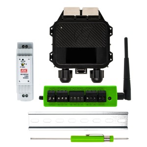Kit di Controllo per Ottimizzatori Tigo con Datalogger Cloud Connect Advanced (CCA con Ethernet, WiFi, RS485) e Antenna per Tras