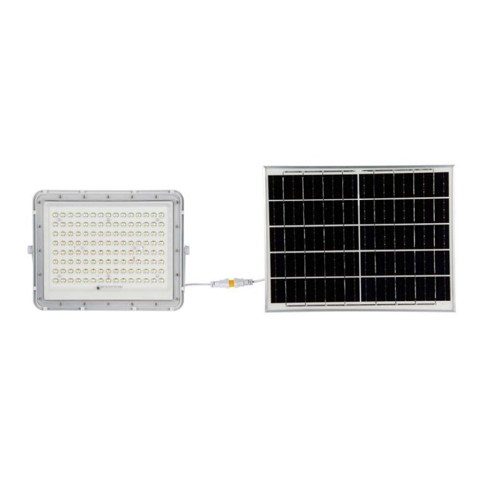 20W LED Solar Floodlight 4000K Replaceable Battery 3m Wire White Body 20W LED Solar Floodlight 4000K Replaceable Battery 3m Wire White Body