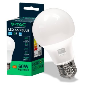 LED Bulb Samsung Chip 8.5W E27 A58 Plastic 3000K