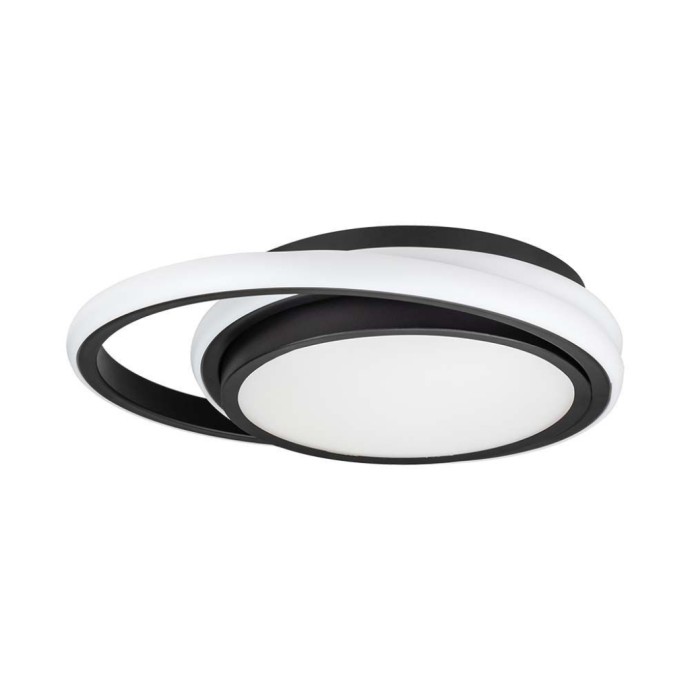 24W LED Designer Light Black Double Round 4000K 24W LED Designer Light Black Double Round 4000K
