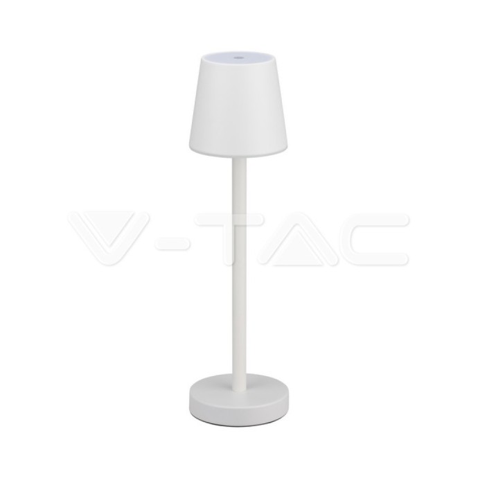 3W LED Table Lamp Rechargeable Touch Dimmable White Body 4000K