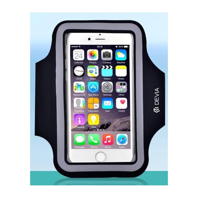 Supporto Universale a Fascia da Braccio per Smartphone Nera Supporto Universale a Fascia da Braccio per Smartphone Nera