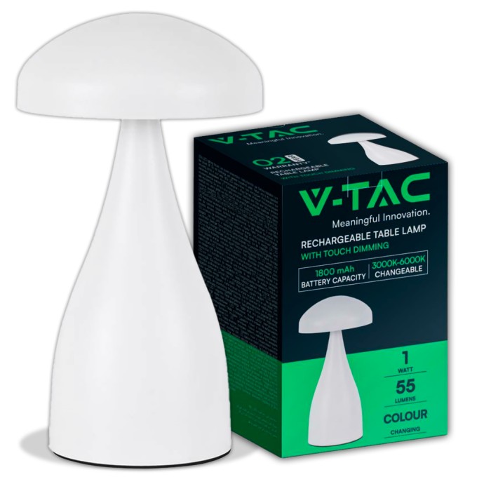 LED Table Lamp 800mAH Battery 120*220 3IN1 White Body LED Table Lamp 800mAH Battery 120*220 3IN1 White Body