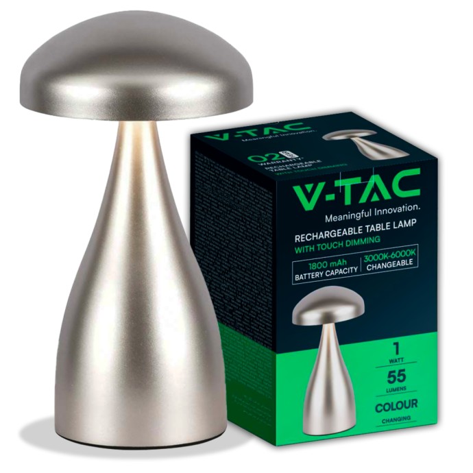 LED Table Lamp 800mAH Battery 120*220 3IN1 Champagne Gold Body LED Table Lamp 800mAH Battery 120*220 3IN1 Champagne Gold Body