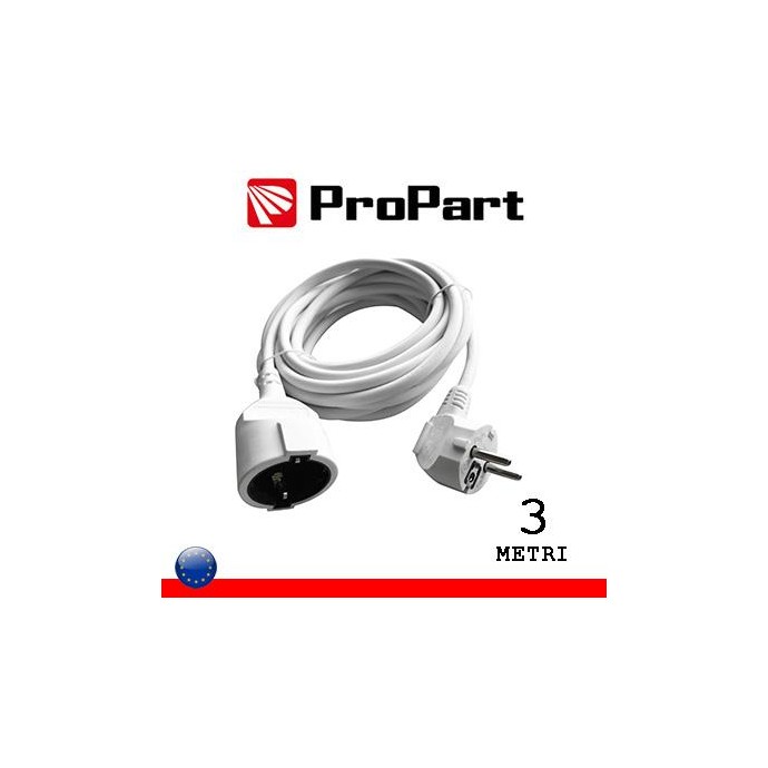 Prolunga lineare Schuko16A 3metri spina Schuko 16A Prolunga lineare Schuko16A 3metri spina Schuko 16A