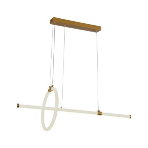 16W LED Hanging Decorative Lamp 860*300 Paint Gold Body 3000K