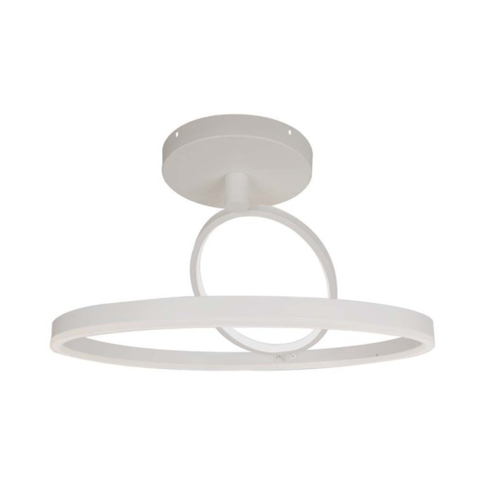 37W LED Designer Ceiling Light White 500*200MM Double Round 3000K 37W LED Designer Ceiling Light White 500*200MM Double Round 3000K