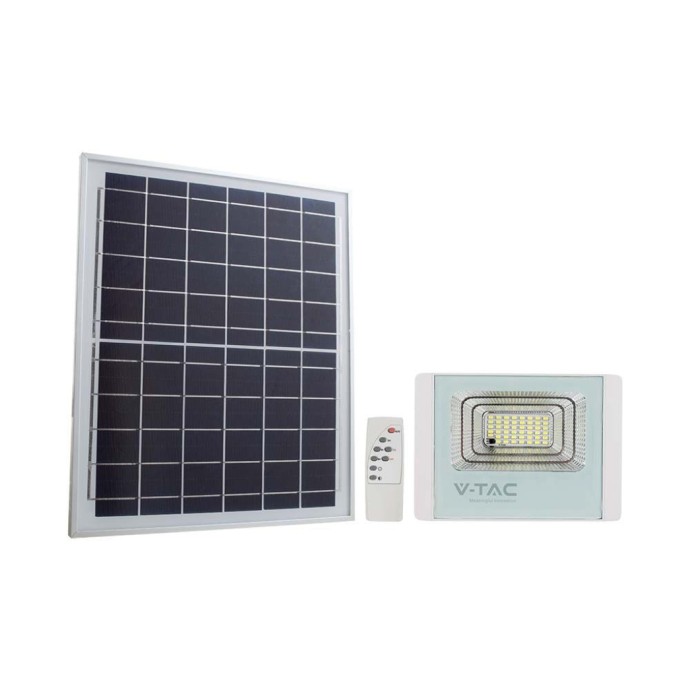12W LED Solar Floodlight 4000K White Body 12W LED Solar Floodlight 4000K White Body