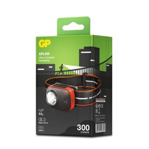 Torcia LED Frontale PHR16 300LM Ricaricabile USB-C