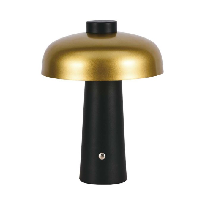 3W Led Table Lamp Rechargeable 1800mAh Battery Gold + Black 3W Led Table Lamp Rechargeable 1800mAh Battery Gold + Black