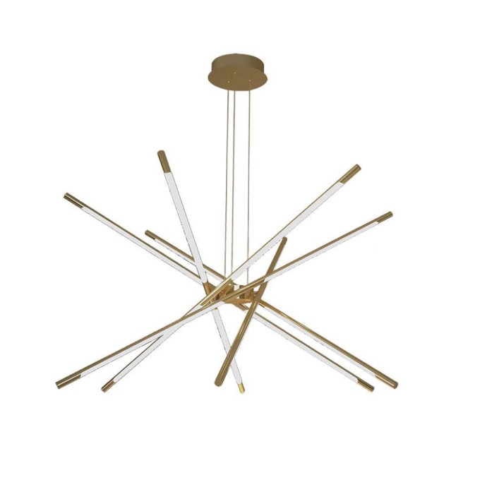 42W LED Designer Hanging Light 85*31*120CM Gold Body 3000K 42W LED Designer Hanging Light 85*31*120CM Gold Body 3000K