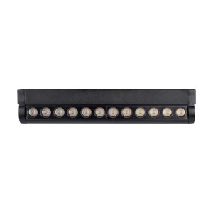 12W LED Magnetic Linear Spotlight Slim Adjustable 3000K Black Body