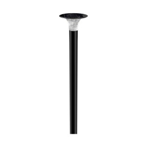 15W LED Solar Path Light Diamond LiFePO4 Battery 3.2V 6000mA CCT: 6000K+4000K Black