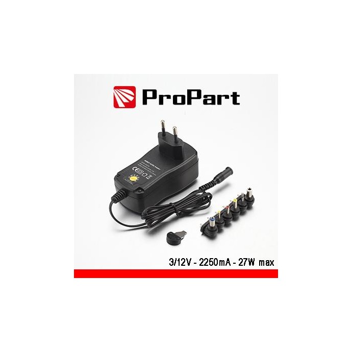 Alimentatore Switching Multitensione 3-12V 2000mA 24W max Alimentatore Switching Multitensione 3-12V 2000mA 24W max