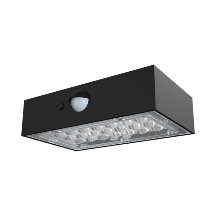 3W LED Solar Wall light Brick Lithium Battery 3.7v 1200mA CCT: 4000K+3000K Black 3W LED Solar Wall light Brick Lithium Battery 3.7v 1200mA CCT: 4000K+3000K Black