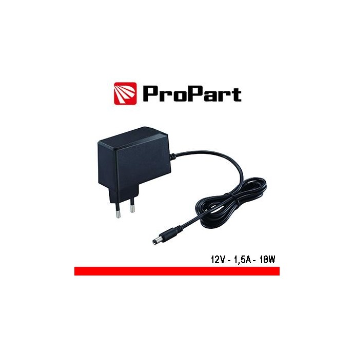 Alimentatore Switching tensione costante 12Vdc 1.5A (18W) Alimentatore Switching tensione costante 12Vdc 1.5A (18W)