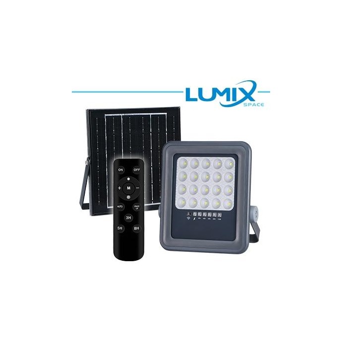 PROIETTORE SOLARE LED 100W + Crepuscolare