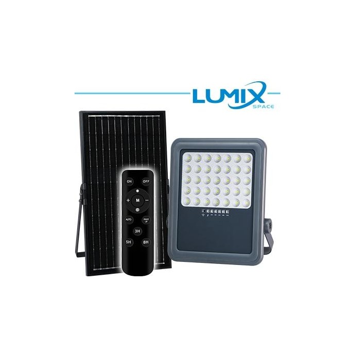 PROIETTORE SOLARE LED 200W + Crepuscolare