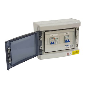 Quadro AC Monofase 5kW 25A 230V 12 Moduli Entra/Esci + SPD + PG IP65