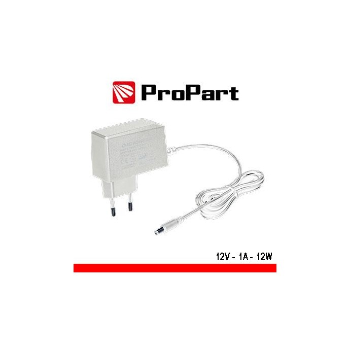 Alimentatore Switching tensione cost 12Vdc 1A (12W) Bianco Alimentatore Switching tensione cost 12Vdc 1A (12W) Bianco