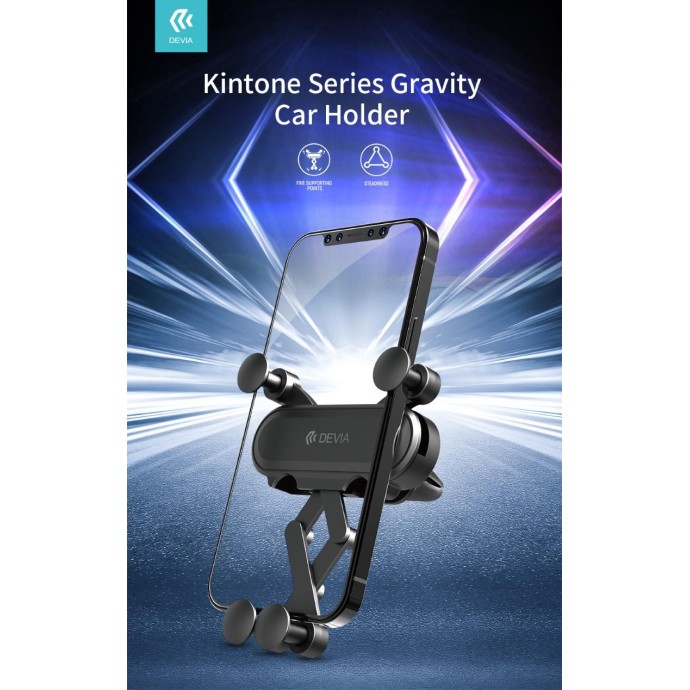 Supporto a gravità Devia Kintone per auto da bocchetta aria Supporto a gravità Devia Kintone per auto da bocchetta aria