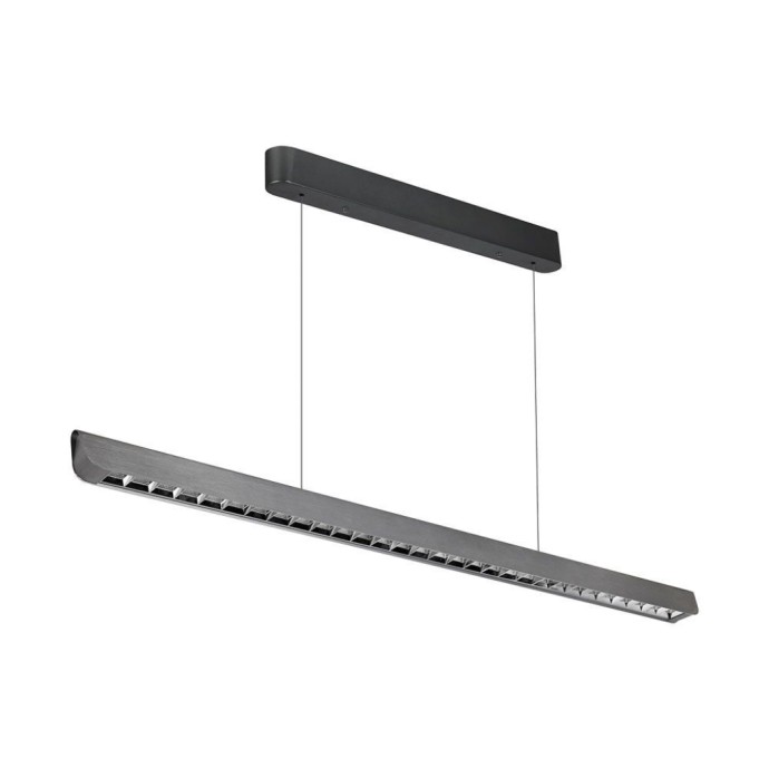 36W LED Linear Hanging Suspension Light Lens Type-CCT:3IN1 - Matte Grey 36W LED Linear Hanging Suspension Light Lens Type-CCT:3IN1 - Matte Grey