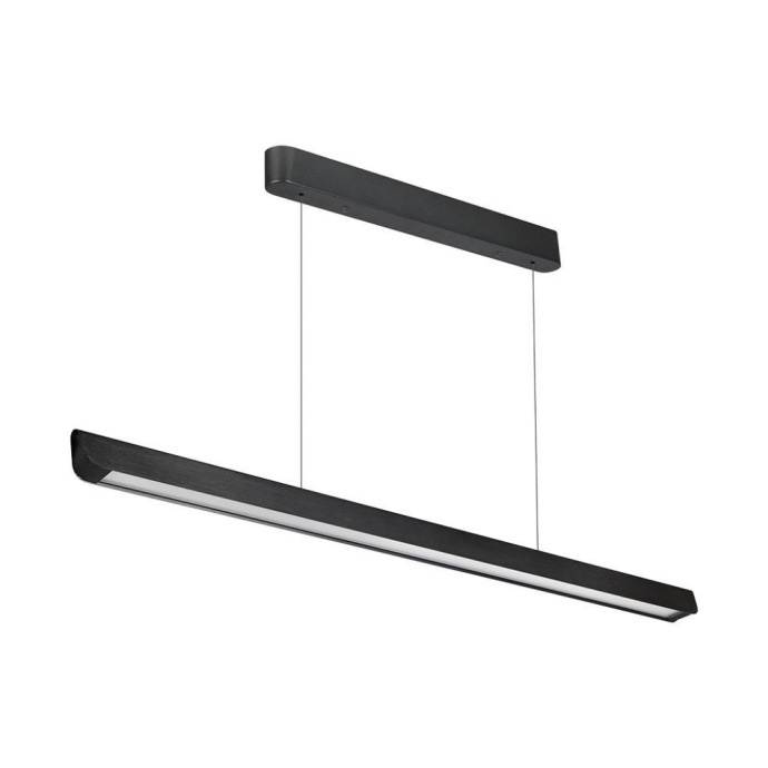 36W LED Linear Hanging Suspension Light Diffuser Plate Type-CCT:3IN1 - Black 36W LED Linear Hanging Suspension Light Diffuser Plate Type-CCT:3IN1 - Black