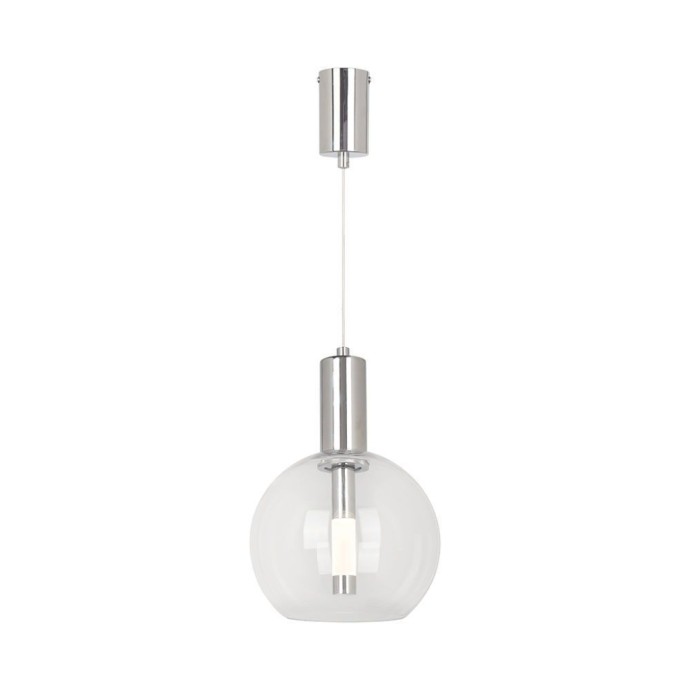 5W LED Pendant Chandelier with Contemporary Design with Transparent Glass Sphere 200*1905mm Steel Color Elegant Finish 3000K 5W LED Pendant Chandelier with Contemporary Design with Transparent Glass Sphere 200*1905mm Steel Color Elegant Finish 3000K