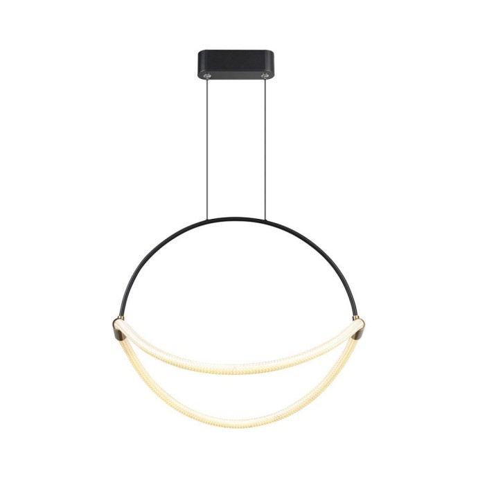 16W Modern LED Pendant Chandelier with an Elegant and Minimalist Design 500x160x1700mm Matt Black Color 3000K 16W Modern LED Pendant Chandelier with an Elegant and Minimalist Design 500x160x1700mm Matt Black Color 3000K