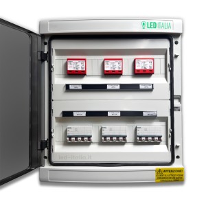 Quadro di Campo DC 3/3 MPPT 1000VDC 16A 12 Moduli Magnetotermico + SPD Siemens / DEHN IP65