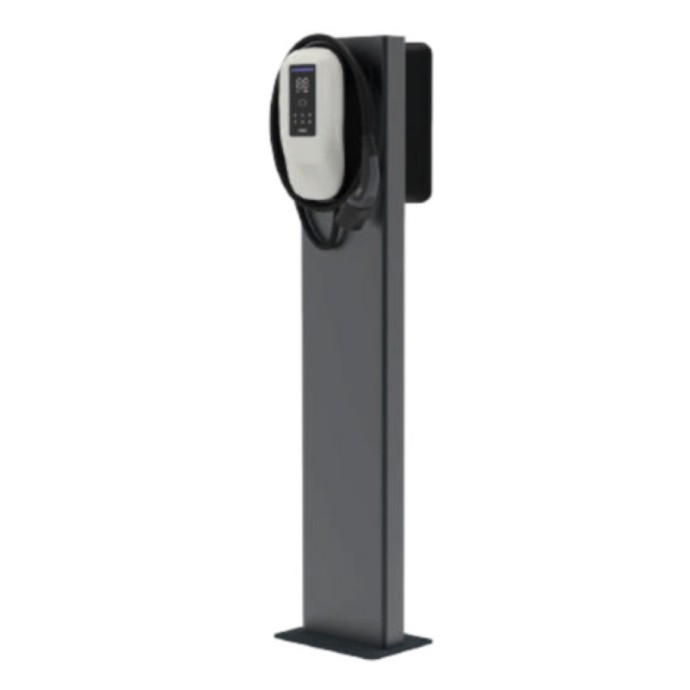 Supporto da Terra in Acciaio per 1 o 2 Wallbox Stazioni di Ricarica, compatibile con Dazebox C, Dazebox Home T e Home S