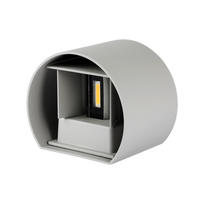 6W Wall Lamp With Bridglux Chip Grey Body Round IP65 4000K 6W Wall Lamp With Bridglux Chip Grey Body Round IP65 4000K