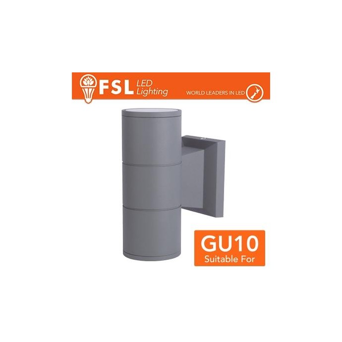 Applique portalampada 2 vie, GU10 IP54 - GRIGIO Applique portalampada 2 vie, GU10 IP54 - GRIGIO