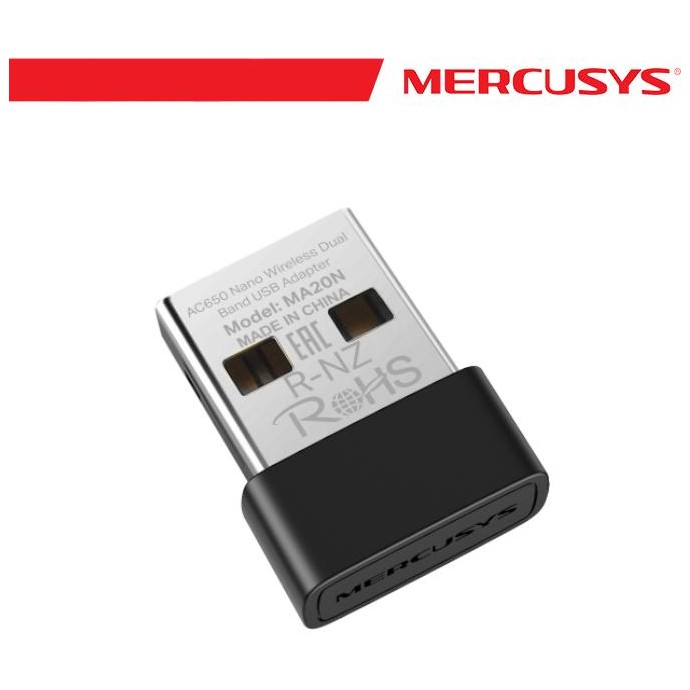 Mercusys AC650 Nano Wireless Dual Band USB Adapter Mercusys AC650 Nano Wireless Dual Band USB Adapter