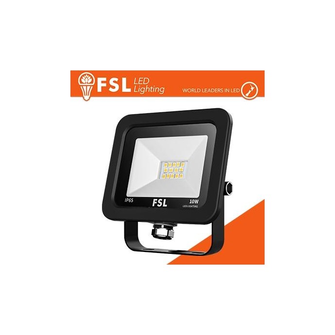 Proiettore per esterni Nero 10W - IP65 115° 4000K