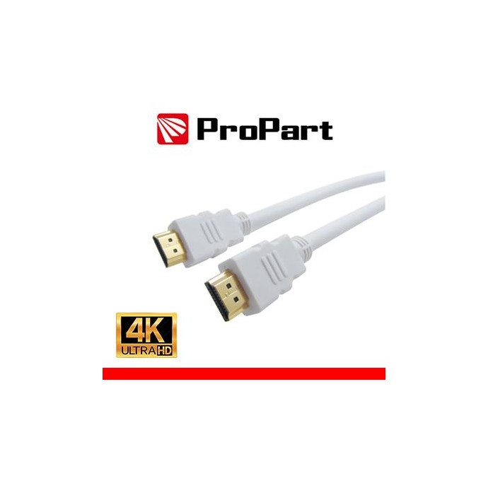 Cavo HDMI 2.0 High Speed 4K 3D con Ethernet 3m SP-SP BIANCO