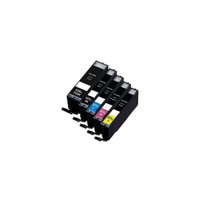 22ML Com for Canon Pixma IP7250,MG5450,MG6350PGI-550XLPGBK.